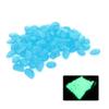 Fdit 100 Pcs Garden Luminescent Aquarium Decor, Glowing Stones (Blue) view 4