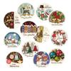 Günthart 12 Edible Christmas Decoration Plaques for Cakes and Cupcakes view 1