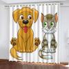 3D Cat and Dog Blackout Curtains, 2-Piece Set, 140 x 250 cm view 2