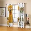 3D Cat and Dog Blackout Curtains, 2-Piece Set, 140 x 250 cm view 3