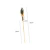 Interactive Cat Toy with Peacock Feathers and Wooden Wands, 2-Piece Set view 2