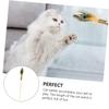 Interactive Cat Toy with Peacock Feathers and Wooden Wands, 2-Piece Set view 3