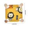 POPETPOP Yellow Pet Bed, Breathable, 1 Pc., Cotton Fabric with Wood view 3