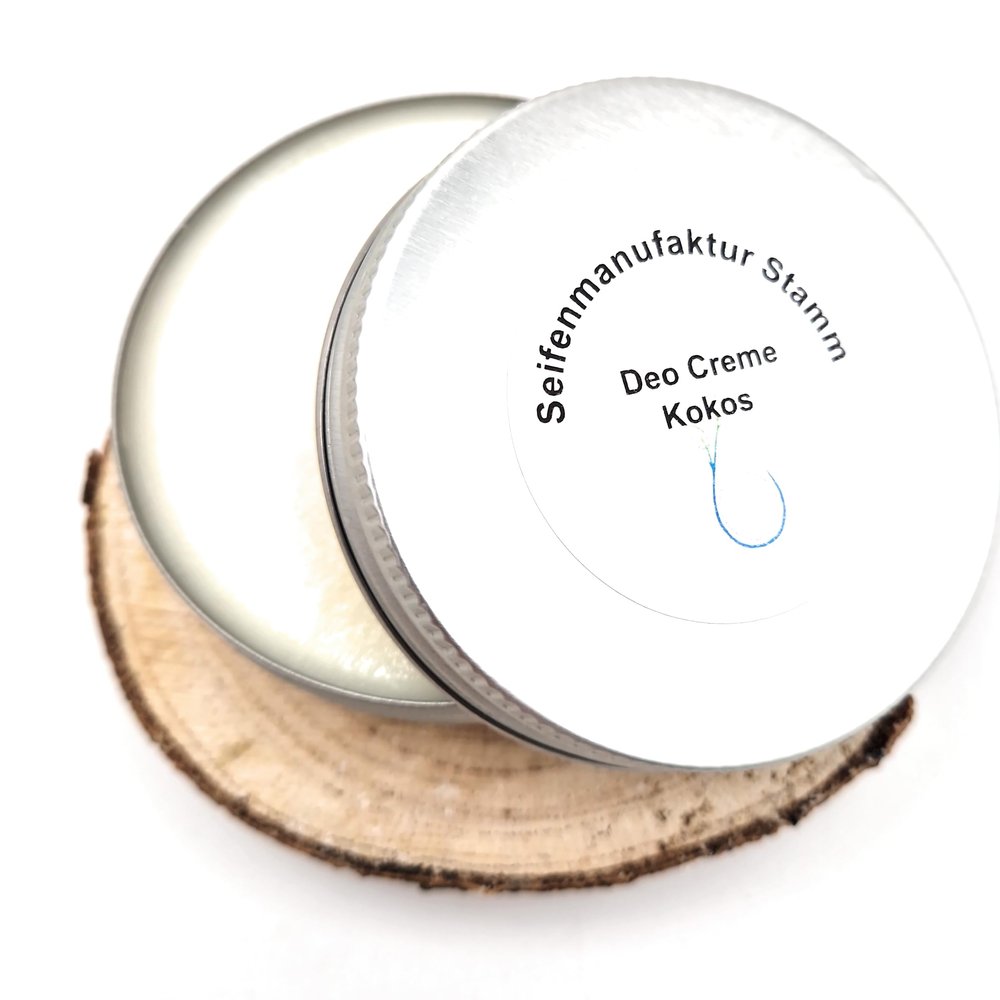 Vegan Coconut Deodorant Cream, Plastic-Free, 50 ml