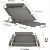 TEmkIn Bed Backrest, Bed Chair/Recliner Support, Adjustable Sit-Up Bed Support with Pillow for Neck, Head and Lower Back, Breathable Fabric (Color: #3) view 2