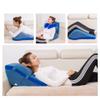 TEmkIn Bed Wedge Pillow Set with Memory Foam Top for Back and Leg Support, Blue, Size B view 3