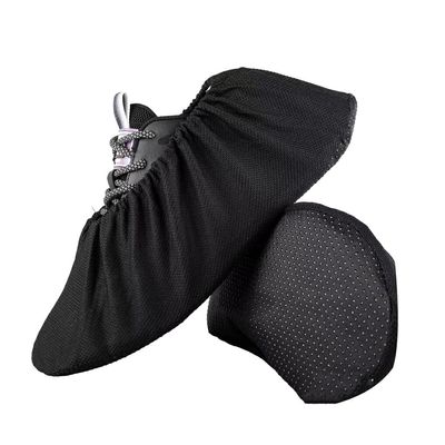 YIUPEDRFG Black Shoe Covers for Office and Workshop, Reusable, Dustproof, Waterproof and Non-Slip, Easy to Use, Black L, Size 44–50