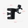 Black Plastic Stroller Cup Holder for Bottles and Cups view 3
