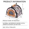 ZYYRSS Small Pet Carrier Bag for Outdoor Travel, Gray view 2