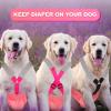 Saintrygo Dog Diaper Suspenders for Female and Male Dogs, 2-Pack, Black and Pink, Size L view 2