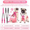 Saintrygo Dog Diaper Suspenders for Female and Male Dogs, 2-Pack, Black and Pink, Size L view 3