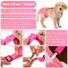Saintrygo Dog Diaper Suspenders for Female and Male Dogs, 2-Pack, Black and Pink, Size L view 4
