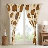 Kawaii Capybara Curtains, Cute Cartoon Bedroom Curtains, Brown Capybaras, 2 Panels, 46W x 54L in view 4