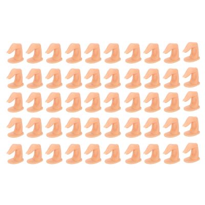 Glomora Nail Art Training Fingers Set with 50 Artificial Fingers for Practice and Display
