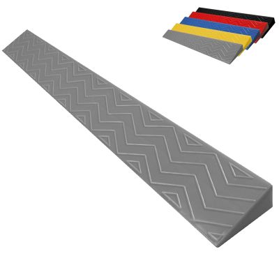 SIDID Wheelchair Threshold Ramp, Non-Slip Curb Ramp, 1–6 cm High, Gray, 100 × 7 × 1 cm