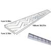 SIDID Portable Plastic Wheelchair Threshold Ramp, Non-Slip Curb Ramp, Blue, 100 x 7 x 1 cm view 2