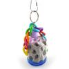 Ailan Colorful Parrot Toy with Hook for Chewing and Beak Grinding, Molar Stone, ABS Chew Toy, String Bird, Promotes Beak Health view 3