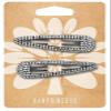 KANPRINCESS Rhinestone Hair Clips, 2-Pack, 2.4 in, Black view 1