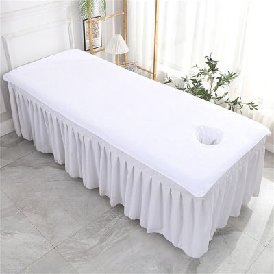 Highdi Massage Table Sheet with Face Hole, 80 x 180 cm, White
