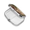 Square Pill Organizer with Green Leaf Print view 2