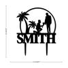 Cupcake Topper "Gay Couple Mr & Mr Tropical Name" view 2
