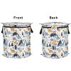 Foldable Dinosaur-Print Storage Basket for Toys, Office, Bathroom, and Linens view 2
