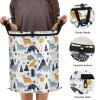 Foldable Dinosaur-Print Storage Basket for Toys, Office, Bathroom, and Linens view 3