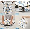 Foldable Dinosaur-Print Storage Basket for Toys, Office, Bathroom, and Linens view 4