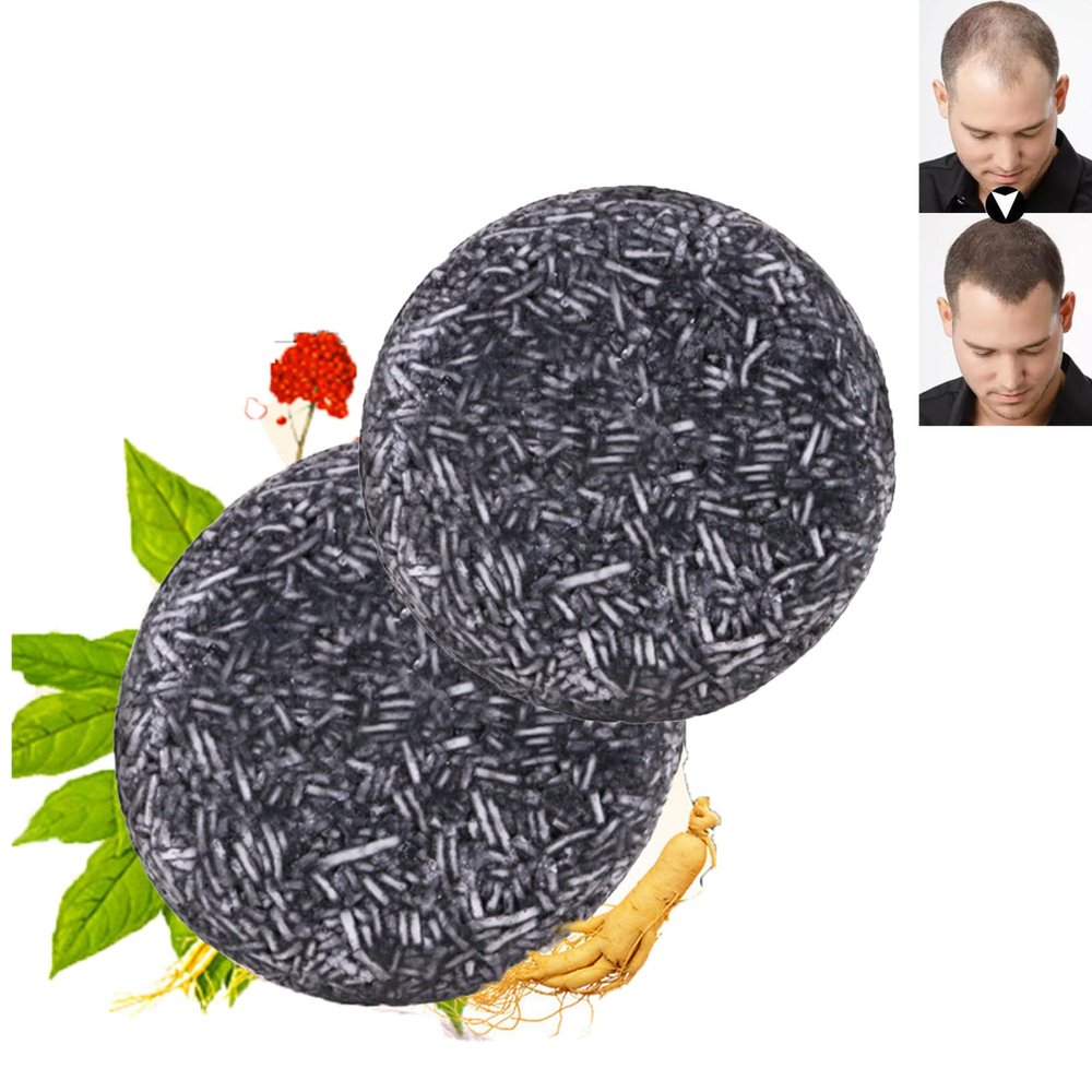 Gray Hair Darkening Shampoo Bars, 2-Pack