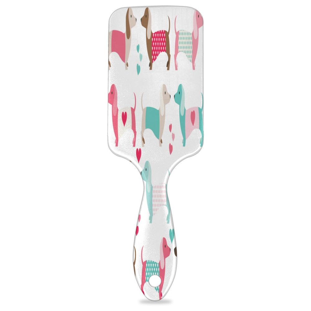 Colorful Dog Hair Brush, Detangling Brush with Nylon Bristles for Thick, Curly, Fine, Long, Short, Wet, or Dry Hair