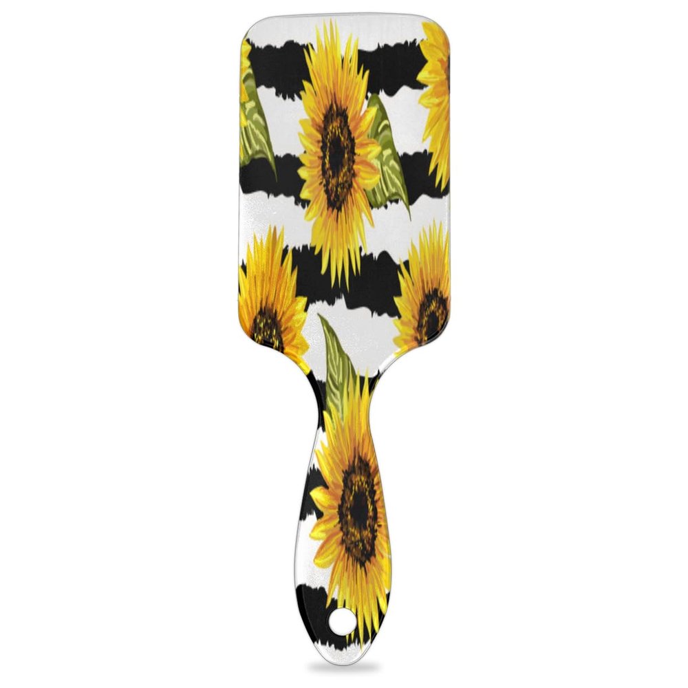 Sunflower-Pattern Hair Brush for Detangling