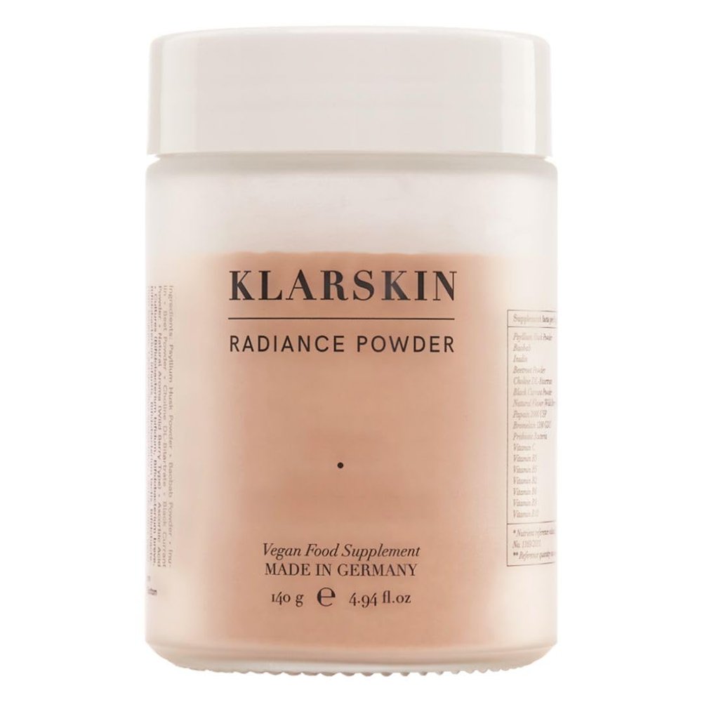 KLARSKIN Radiance Powder | Premium Dietary Supplement Powder | Fiber (Inulin & Psyllium Husk) | 12 Bacterial Cultures | Berry Flavor | 28 Servings (285 g)