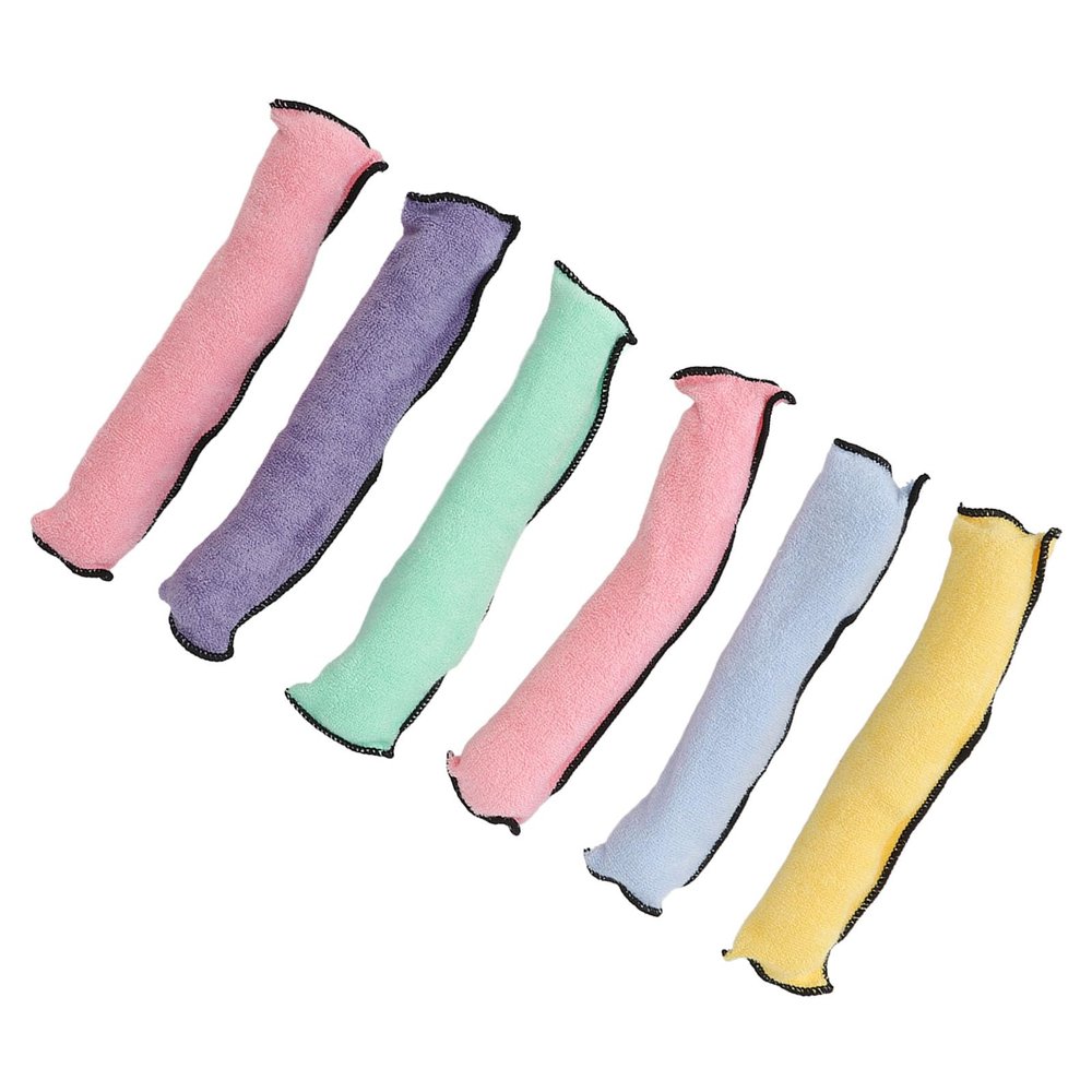Heatless Hair Curlers, Foldable, Washable, Portable, 6 Count