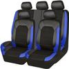VOIV 9-Piece Car Seat Cover Set for Ford Kuga MK2, 2012–2019, Waterproof Leather, Dark Blue view 1