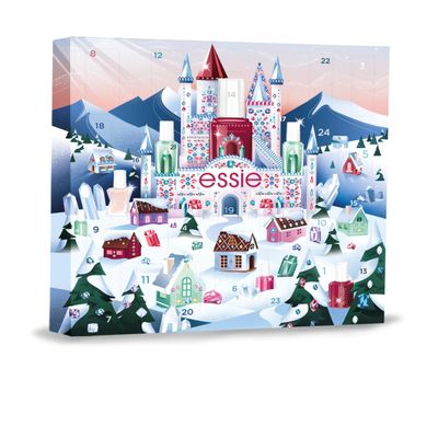 essie 24-Day Nail Advent Calendar – 24 Full-Size and Mini Products for a Professional Manicure at Home