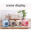 DLUXCA Hooded Cat Litter Box with Rear Cover view 3