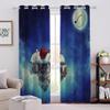 GIOVIA 3D Christmas Blackout Curtains, Starry Sky, 2-Piece Set, 200 x 160 cm view 2