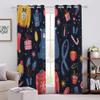 GIOVIA 3D Christmas Blackout Curtains, 2-Piece Set, 150 x 166 cm view 2