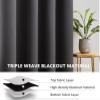 Orange Blue Butterfly Blackout Curtains, Opaque and Sound-Reducing, 2-Pack, 85 × 200 cm Each view 2
