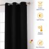 Orange Blue Butterfly Blackout Curtains, Opaque and Sound-Reducing, 2-Pack, 85 × 200 cm Each view 3
