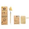 Chinchilla Set: 7 Luffa Sponges and Dish Brush with 3 Replacement Heads view 2