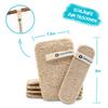 Chinchilla Set: 7 Luffa Sponges and Dish Brush with 3 Replacement Heads view 4