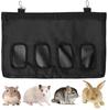 Rabbit Hay Feeder Bag with 4 Windows, Black view 2