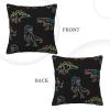 Dinosaurs5 Dinosaur Fall Pillow Cover, Linen Farmhouse Decor view 3