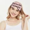 Custom Silk Sleep Eye Mask for Men and Women with Adjustable Strap view 3