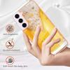 Samsung Galaxy S22 Case, Sparkle Soft Silicone Bumper, Transparent Hardcase with Beer Design view 2
