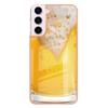 Samsung Galaxy S22 Case, Sparkle Soft Silicone Bumper, Transparent Hardcase with Beer Design view 3