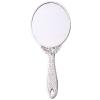 HUFFA Vintage Oval Handheld Makeup Mirror, Silver view 1