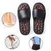 Magnetic Acupressure Massage Slippers for Indoor Use, Red Rotating Dot, Size 44-45 view 2