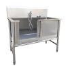 Bergroe Stainless Steel Dog Grooming Bathtub, 53 in view 1